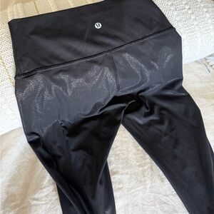 Lululemon leather Black Leggings